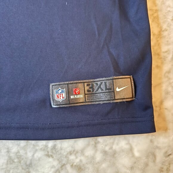 Nike Justin Fields Chicago Bears Home Game Jersey Men's Size 3X Medium Navy Blue - Picture 12 of 16